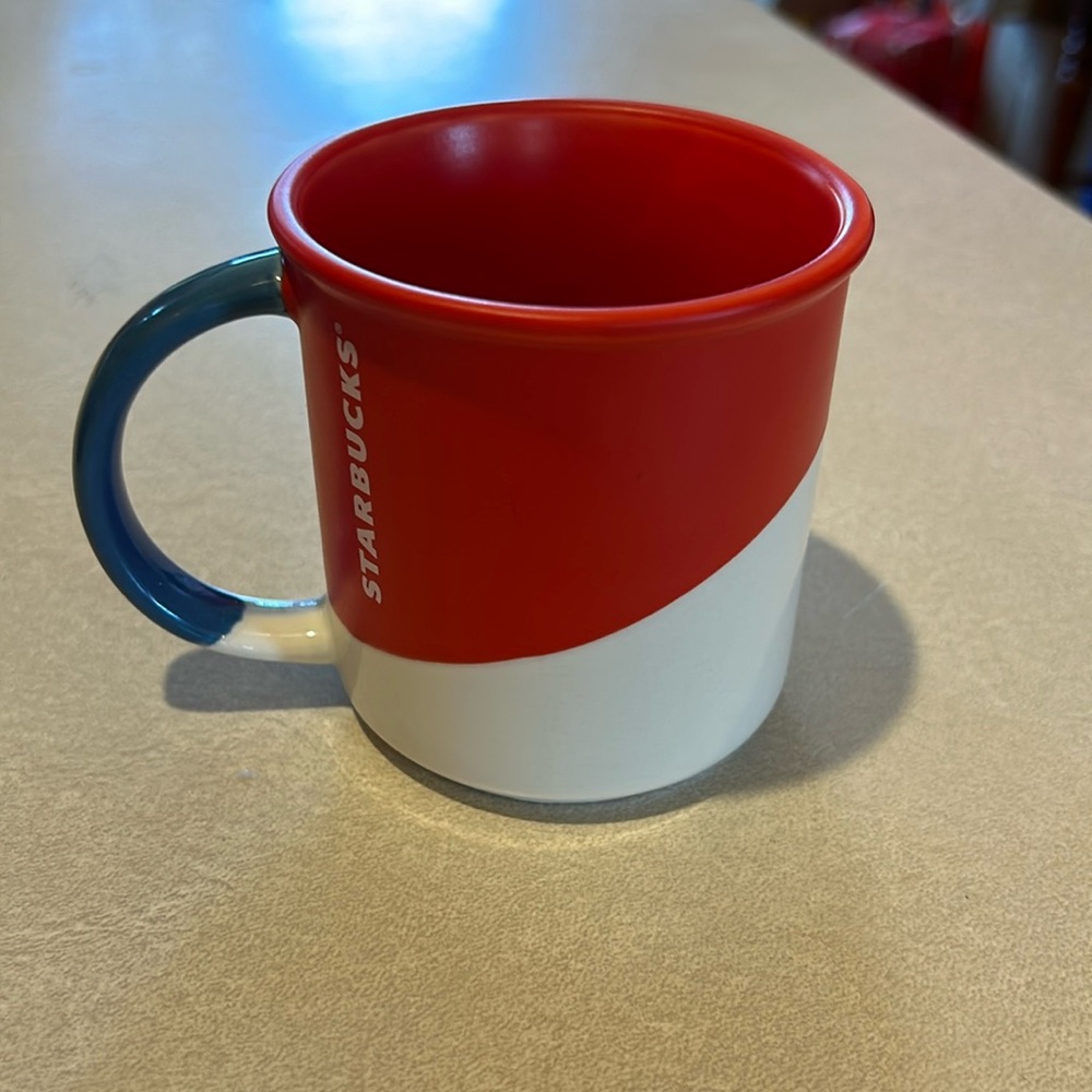 Starbucks Red Angle Dipped Mug (12 oz)‎ Holiday 2017 New Fast Ship